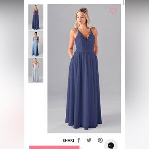 Blue Halter Sleeveless Maxi Gown
